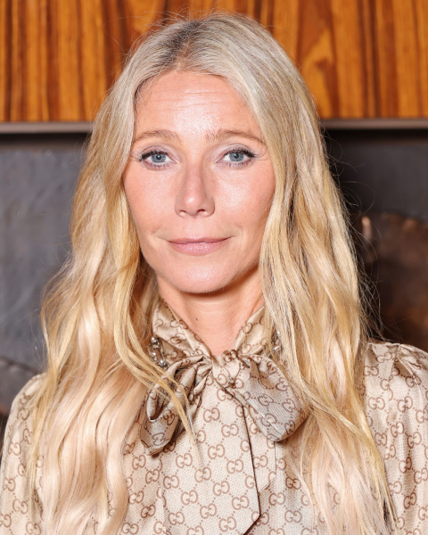 Closeup shot of Gwyneth Paltrow with crisp blonde hair
